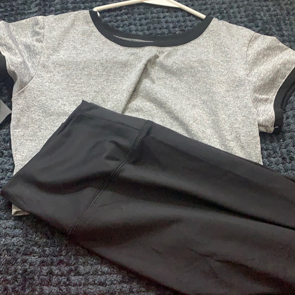 Leggings and matching crop top